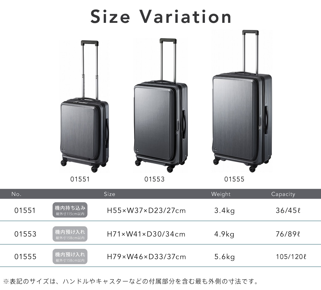 サイズバリエーション