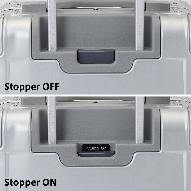 ワンタッチ制止のキャスターストッパー