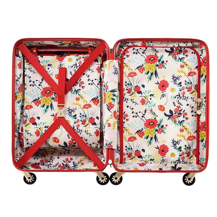 HaNT／ハントマイン スーツケース 34リットル 便利なフロントポケット付き 1-2泊用 機内持込み対応サイズ 05744(01：パンジーブラック):  ハント｜エース公式通販