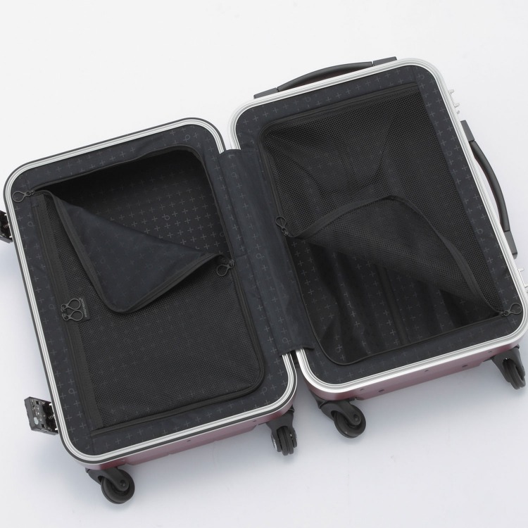 プロテカ チェッカーフレーム スーツケース 機内持ち込み対応 フレームタイプ 35リットル キャスターストッパー搭載 2～3泊の旅行に 00141