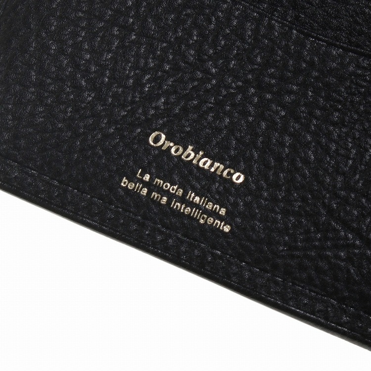 Orobianco/オロビアンコ オールブラックシリーズ 二つ折り 財布 91904