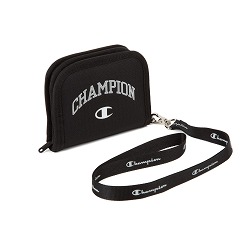 レザー本革　財布 Champion／チャンピオン 二つ折り財布 65293(01：ブラック