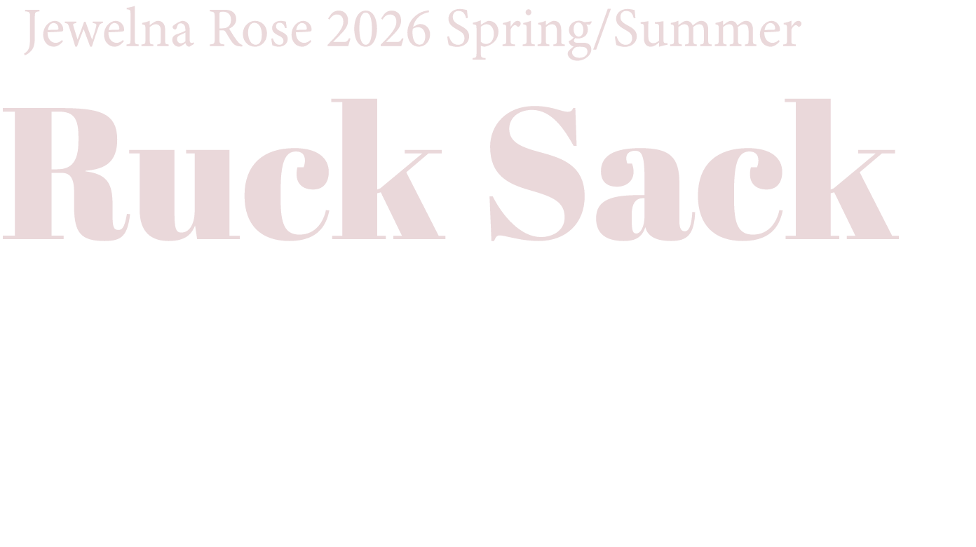 Jewelna Rose 2026 Spring/Summer Ruck Sack For Work